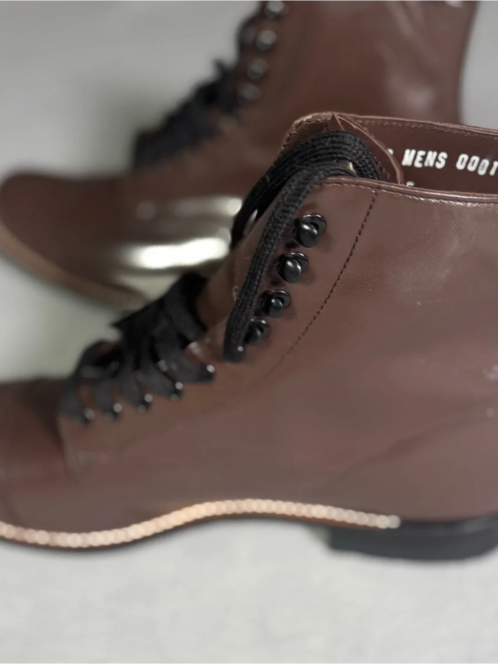 Stacy Adams Madison Men's Boots 9D Brown Kidskin Leather Cap Toe 00015-02 NWOB
